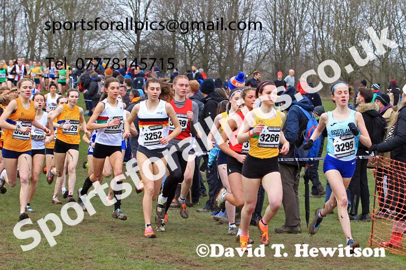 Womens Under-20s 2023 UK CAU Inter Counties Cross Country Champs, Prestwold Hall, Loughborough. Photo: David T. Hewitson/Sports for All Pics